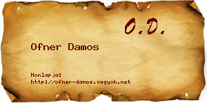 Ofner Damos névjegykártya